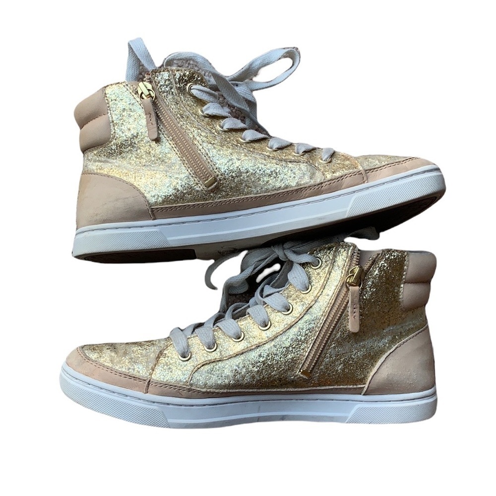 UGG | UGG Women's Gradie Glitter gold high top sneakers